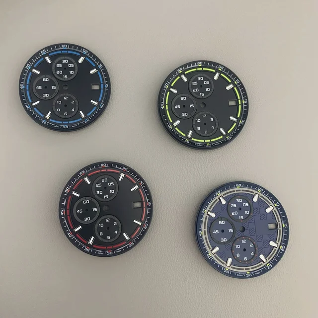 Tandorio Watches Dial Multifunctional Luminous Dial Watch Replacement Accessories Quartz C