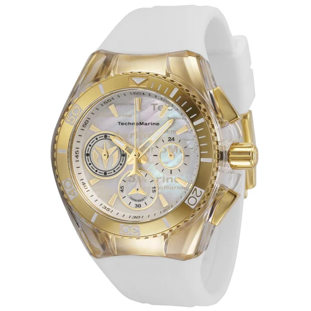 Technomarine Cruise California Watch w/ Mother of Pearl Dial - 40.57mm, White (TM-120028)