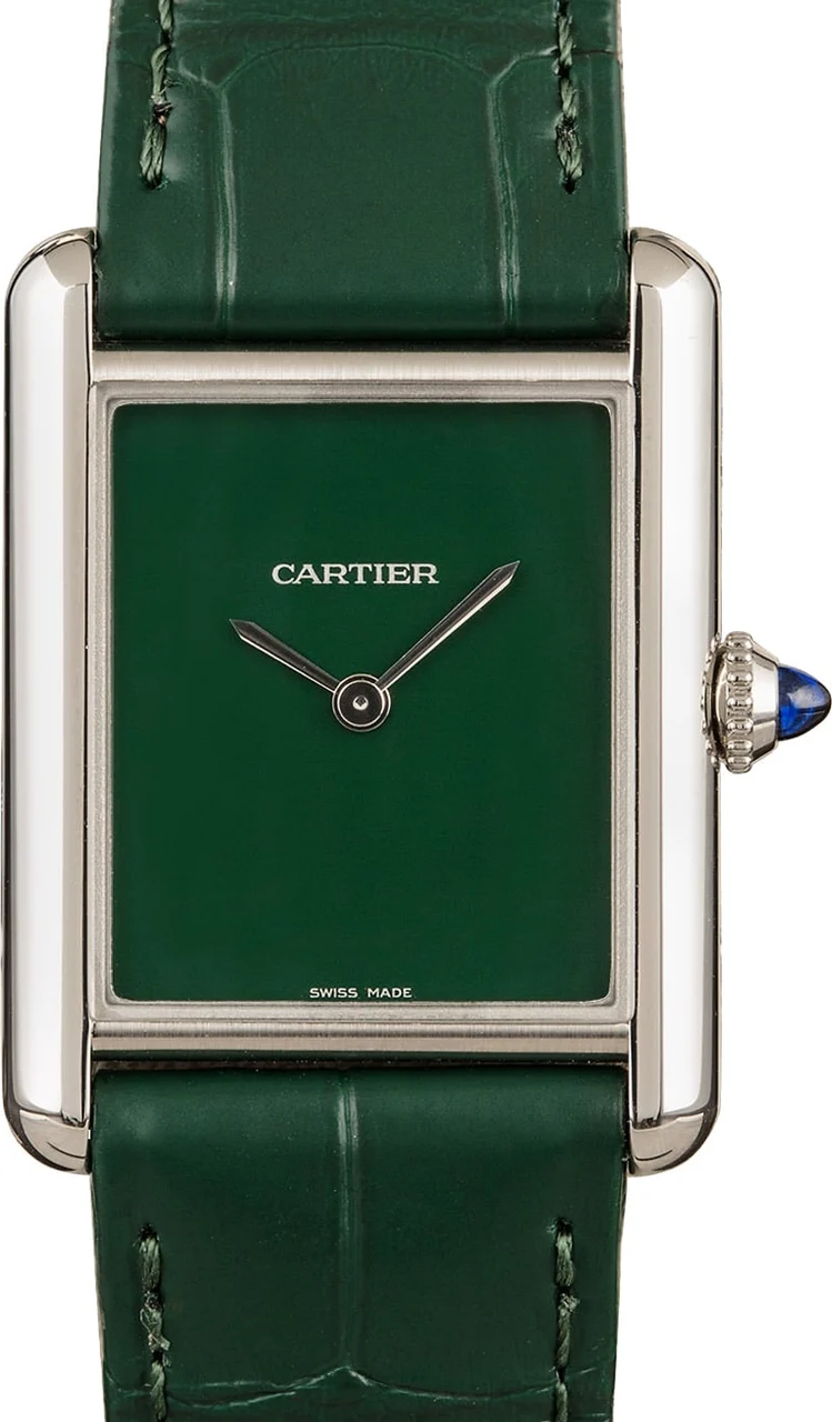 Cartier Tank Must Green Dial WSTA0056 33.7 mm kol saati