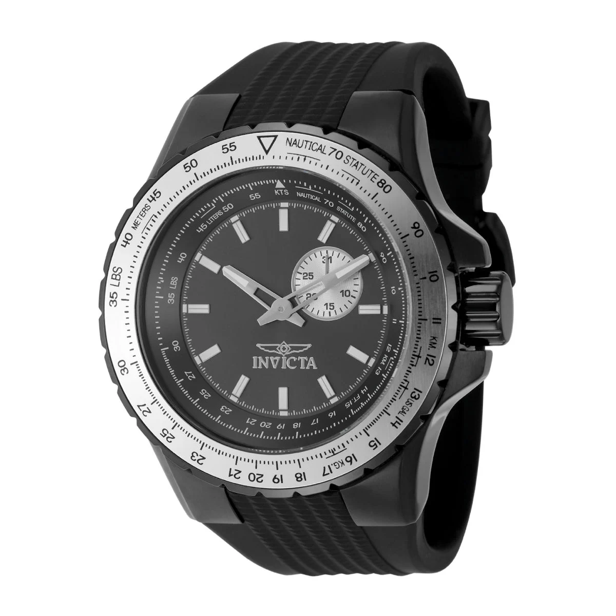 Invicta Aviator Watch - 50mm, Black (ZG-49720) 50 mm kol saati