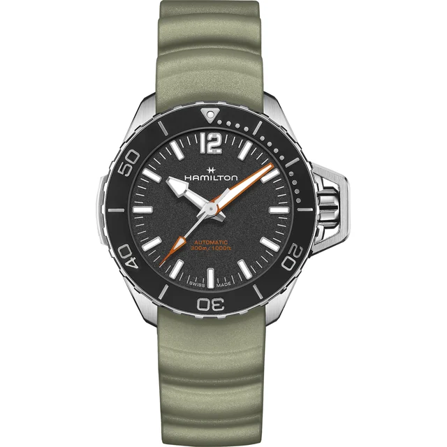 Hamilton Khaki Navy Frogman Auto H77455331 kol saati