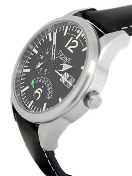 Techne Harrier Dual-Time Retrograde Watch with Sapphire Crystal #392.051 kol saati