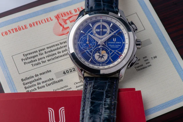 Universal UNIVERSAL, REF. 899.124, OKEANOS MOON CHRONOGRAPH, STEEL kol saati