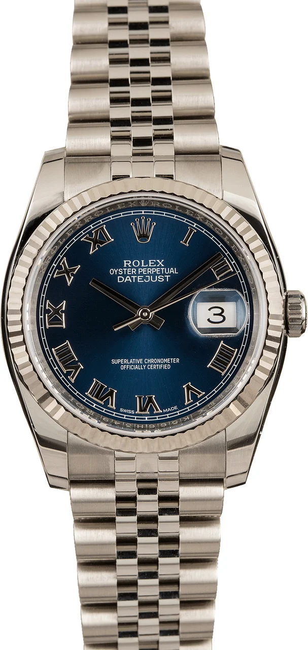 Rolex Datejust 116234 Steel Jubilee Bracelet 116234BLRJ 36 mm kol saati