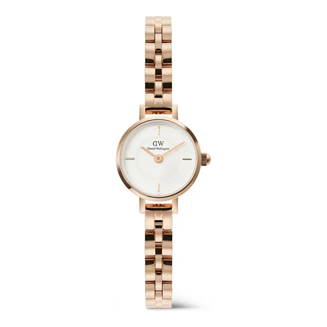 DANIEL WELLINGTON Petite Mini 19 Arch 3-Link White RG DW00600854 kol saati