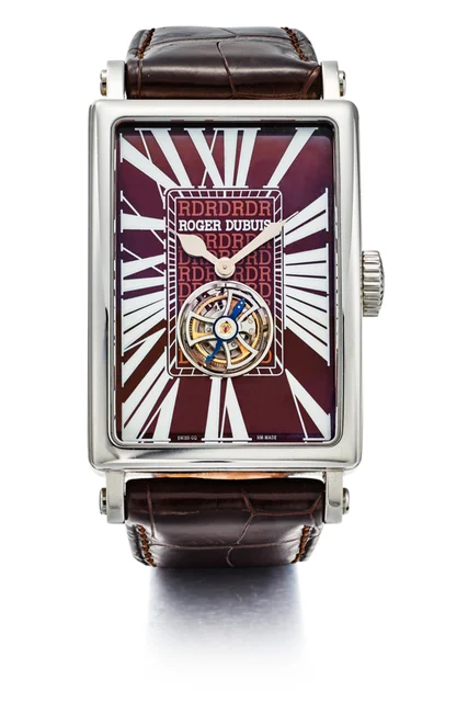 Roger Dubuis ROGER DUBUIS REF M34 09909, MUCHMORE TOURBILLON BROWN DIAL STAINLESS STEEL, N