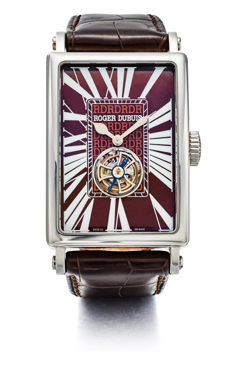 Roger Dubuis ROGER DUBUIS REF M34 09909, MUCHMORE TOURBILLON BROWN DIAL STAINLESS STEEL, NO.8/88 kol saati