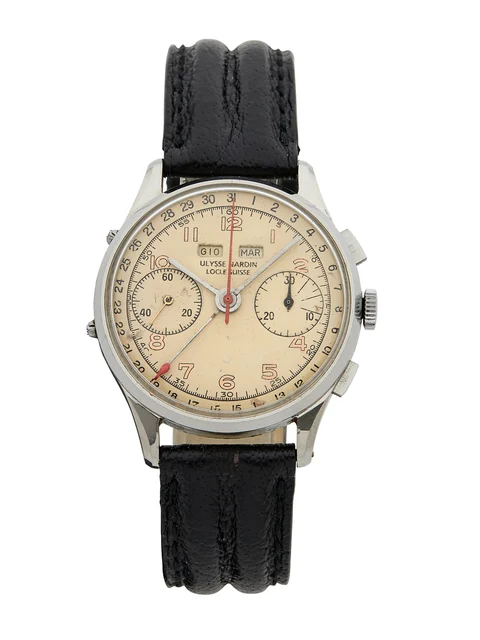 Ulysse Nardin ULYSSE NARDIN REF. 2722, CHRONOGRAPH TRIPLE CALENDAR STAINLESS STEEL kol saa