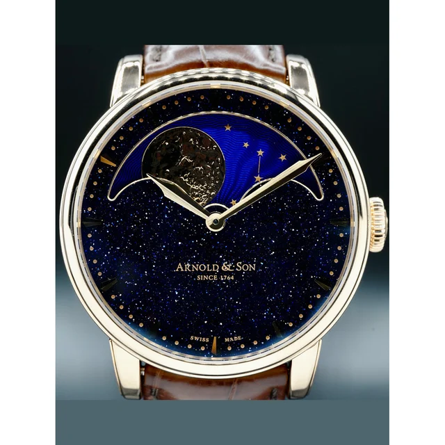 Arnold & Son Perpetual Moon Aventurine Dial 1GLAR.A01A.C123A POC210000069905 kol saati