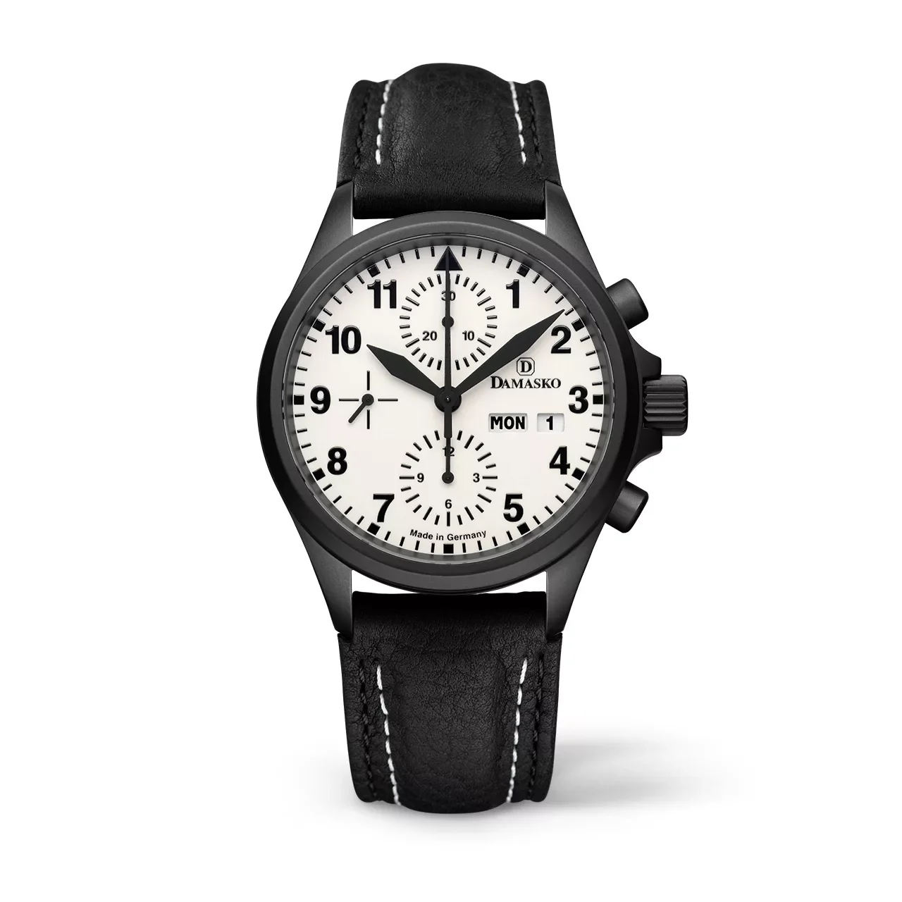 Damasko DC57-BLACK-SI-UP-LB-BLACK-WHITE-DS DAMASKO-DC57-BLACK-SI-UP-LB-BLACK-WHITE-DS 40 mm kol saati