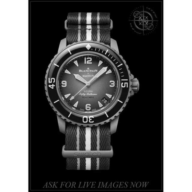 Swatch Blancpain SO35A100 Atlantic Ocean 210000059731 kol saati