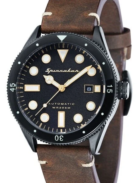 Spinnaker Cahill Automatic Sports Watch with 43mm PVD Case and Black Dial #SP-5033-02 kol 