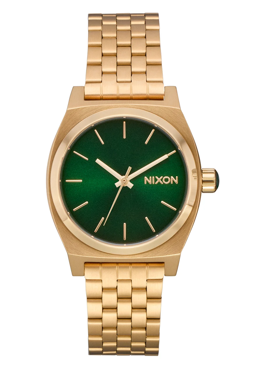 Nixon US Medium Time Teller - Gold / Green Sunray A1130-1919-00 31 mm kol saati