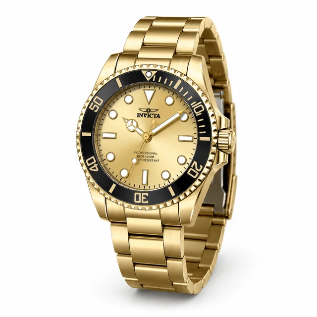 Invicta Pro Diver Watch - 38mm, Gold (51007) kol saati