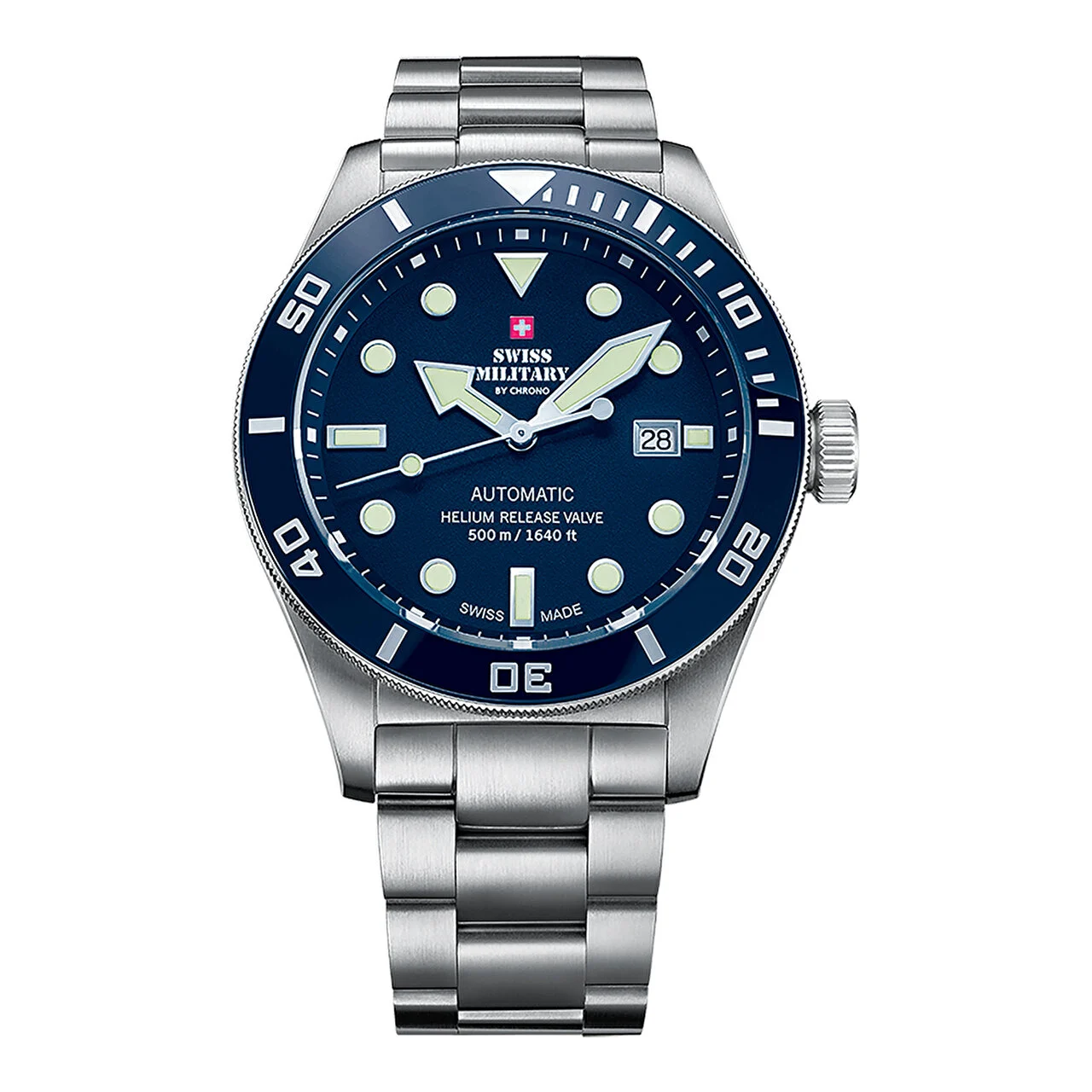 SWISS MILITARY BY CHRONO SMA34075.02 44 mm kol saati