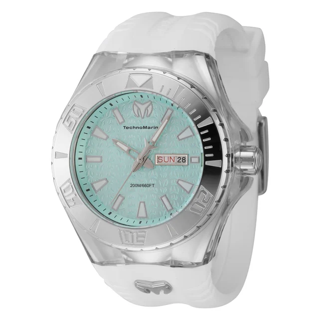 Technomarine Cruise Monogram Watch - 47.8mm, White (TM-122010) kol saati