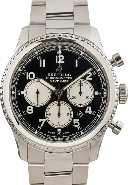 Breitling Navitimer 8 B01 Chronograph 43 Black Dial AB0117131B1A1 kol saati