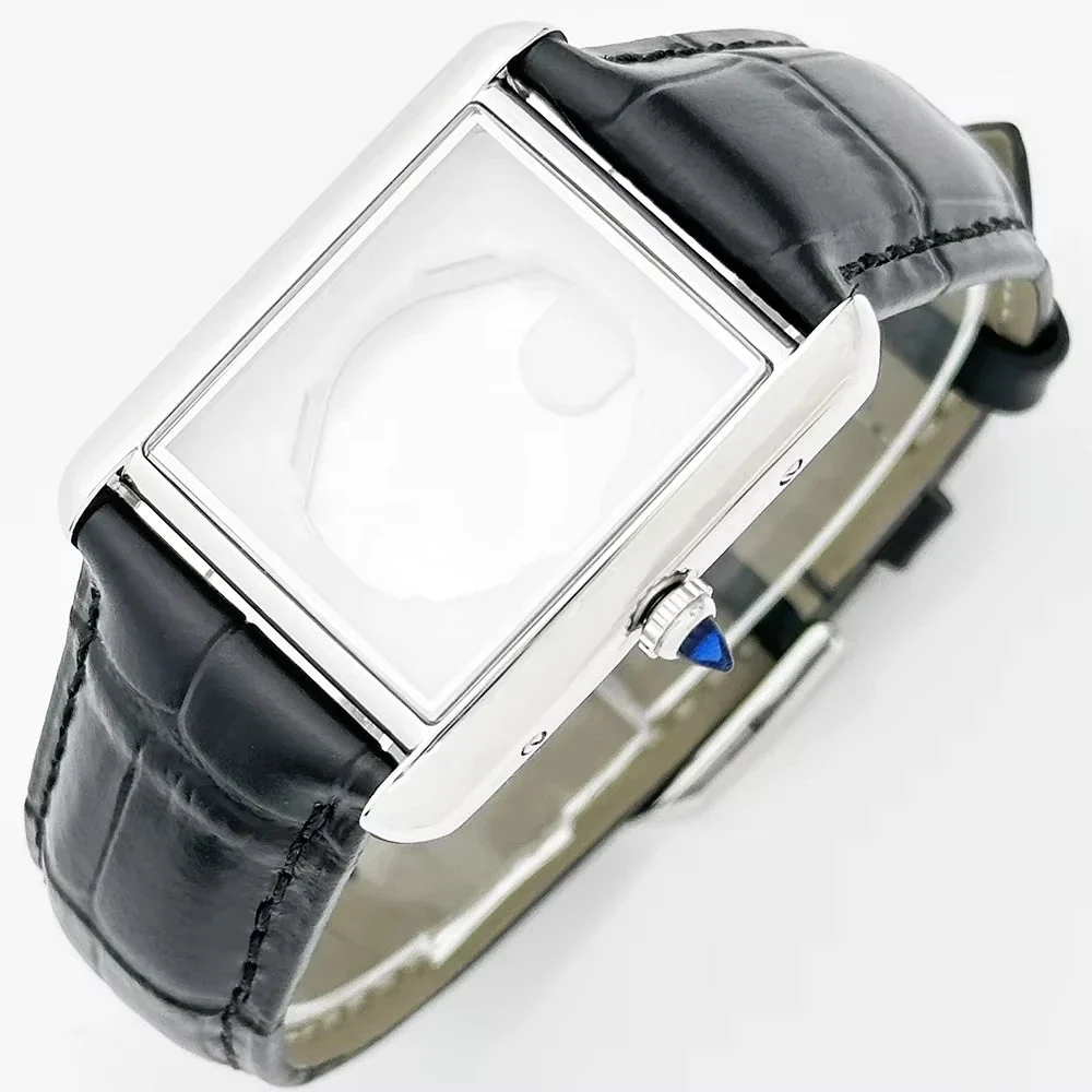 Tandorio Women Tank Watch Case Roman Markers 27*35mm No Logo For Seiko VJ24 Quartz Movement Mod Parts 12000058317207146 35 mm kol saati