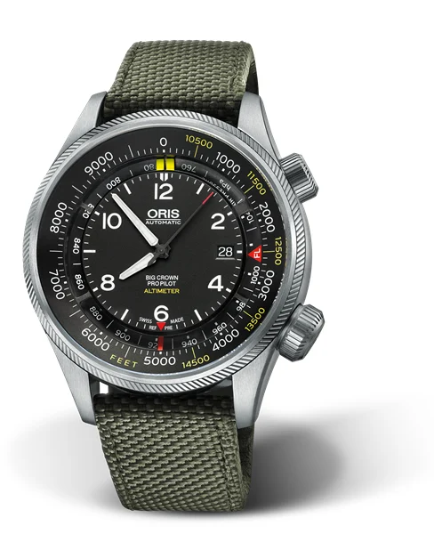 Oris Big Crown ProPilot Altimeter with Feet Scale 01 733 7705 4134-Set 5 23 14FC kol saati