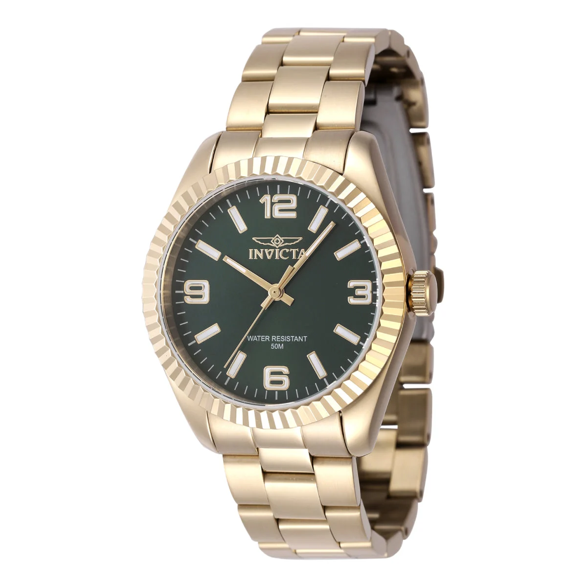 Invicta Specialty Quartz 3 Hand Green Dial Watch (ZG-47474) kol saati