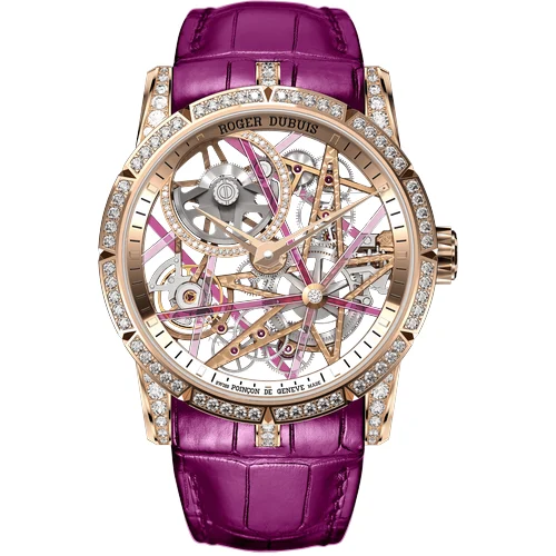 Roger Dubuis Excalibur Blacklight Pink Gold 42mm RDDBEX0757 kol saati
