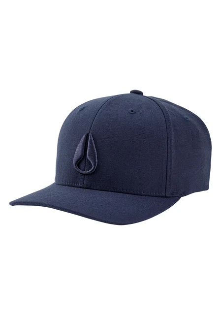 Nixon US Deep Down Flexfit Athletic Fit Hat - All Navy C1075-605-22 kol saati