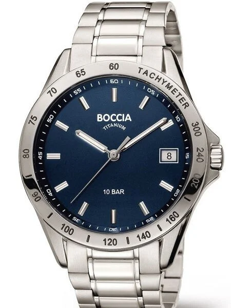 Boccia Quartz Sport Watch with 42mm Titanium Case #3597-01 42 mm kol saati