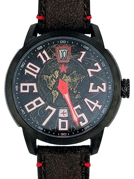 Red Star Jump Hour Automatic Watch AR Sapphire Crystal #8176G-A kol saati