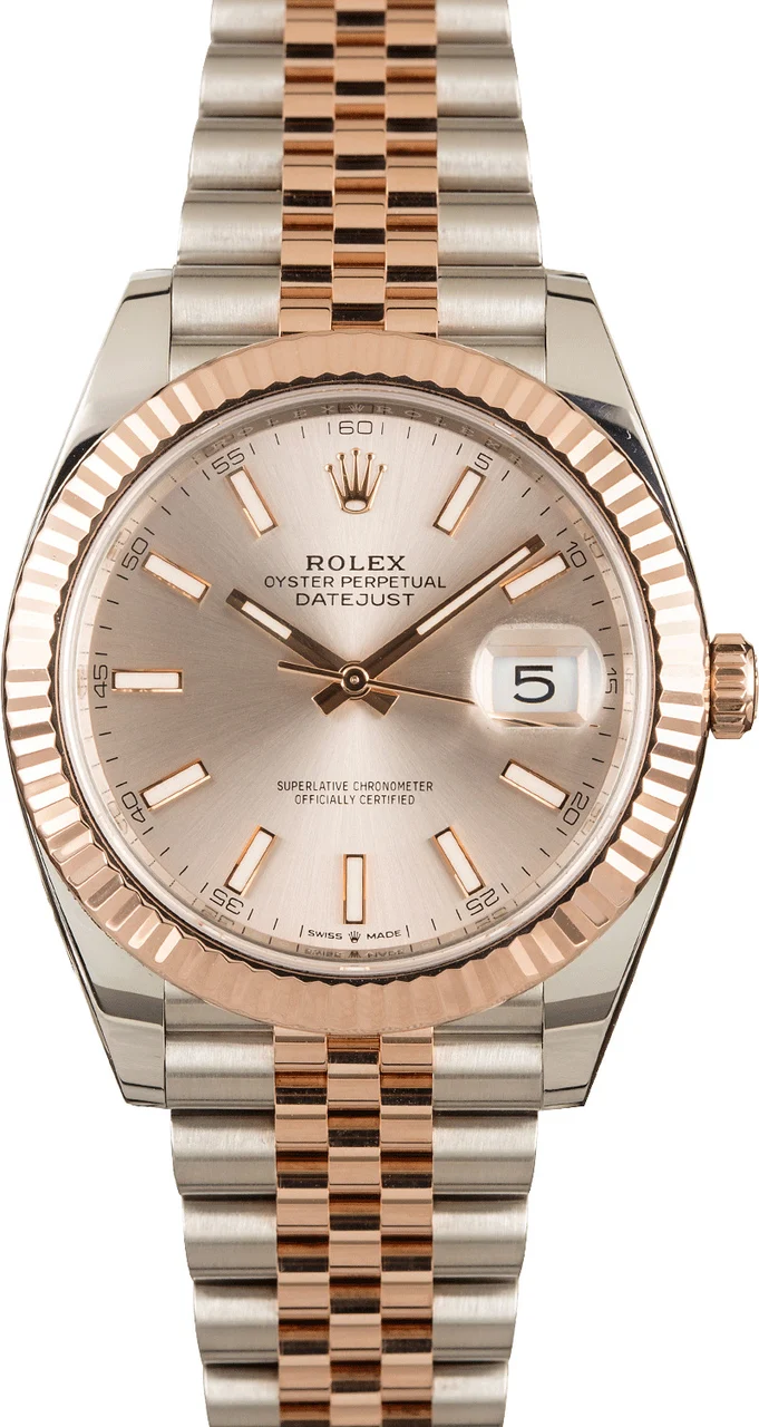 Rolex Datejust 126331 Two Tone Everose Jubilee 126331SNSJ 41 mm kol saati