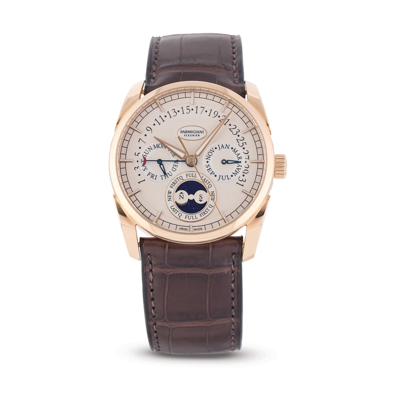 Parmigiani PARMIGIANI, REF. PFC272-1002401-HA1242, TONDA ANNUAL CALENDAR, 18K PINK GOLD kol saati