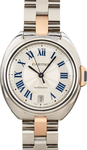 Cartier Cle De W2CL0003 Steel & Rose Gold kol saati