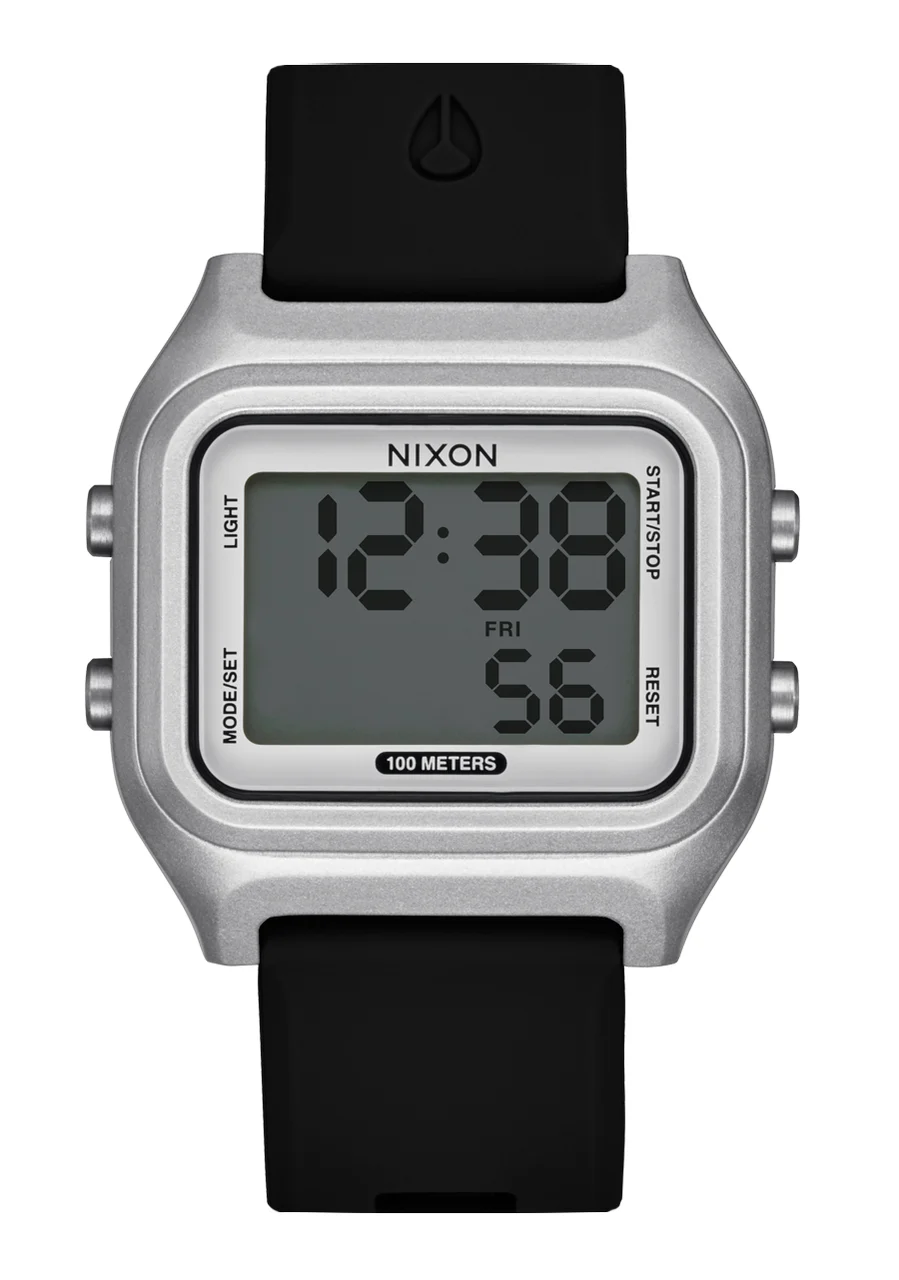 Nixon US Ripper - Silver / Black A1399-625-00 36.5 mm kol saati