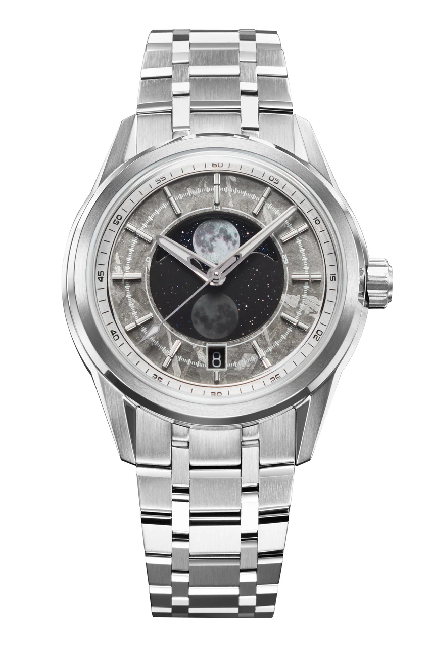 Zelos Helica Moonphase Meteorite 39 mm kol saati