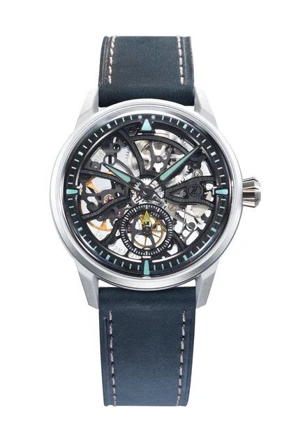 Zelos Skyraider 40 Skeleton Ti 'Arctic' kol saati