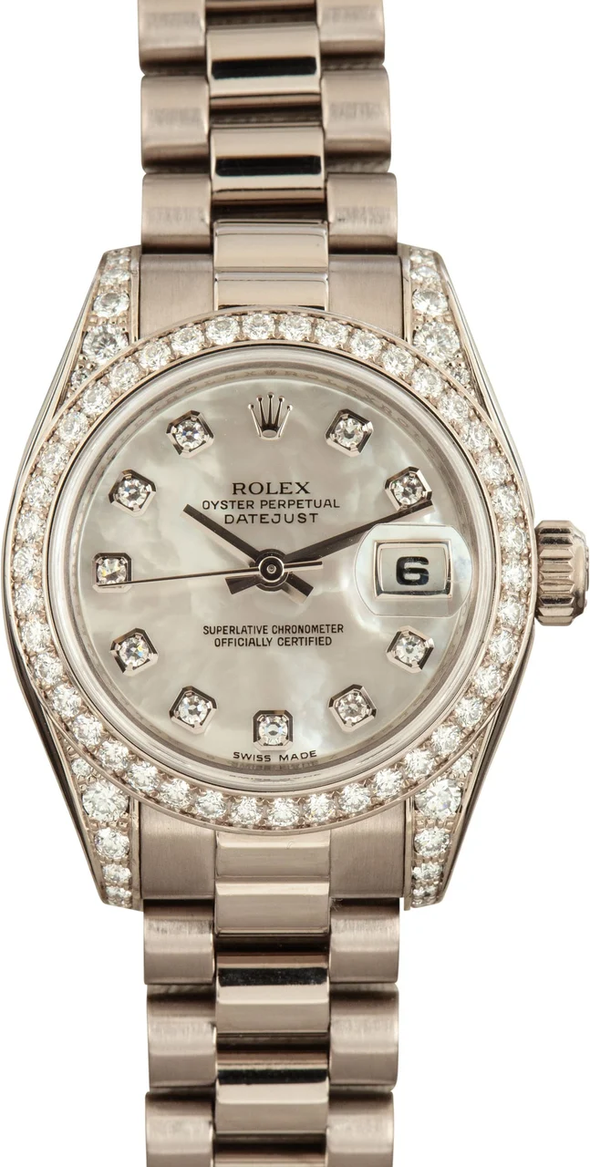 Rolex Datejust 179159 Dark Mother of Pearl Dial 26 mm kol saati