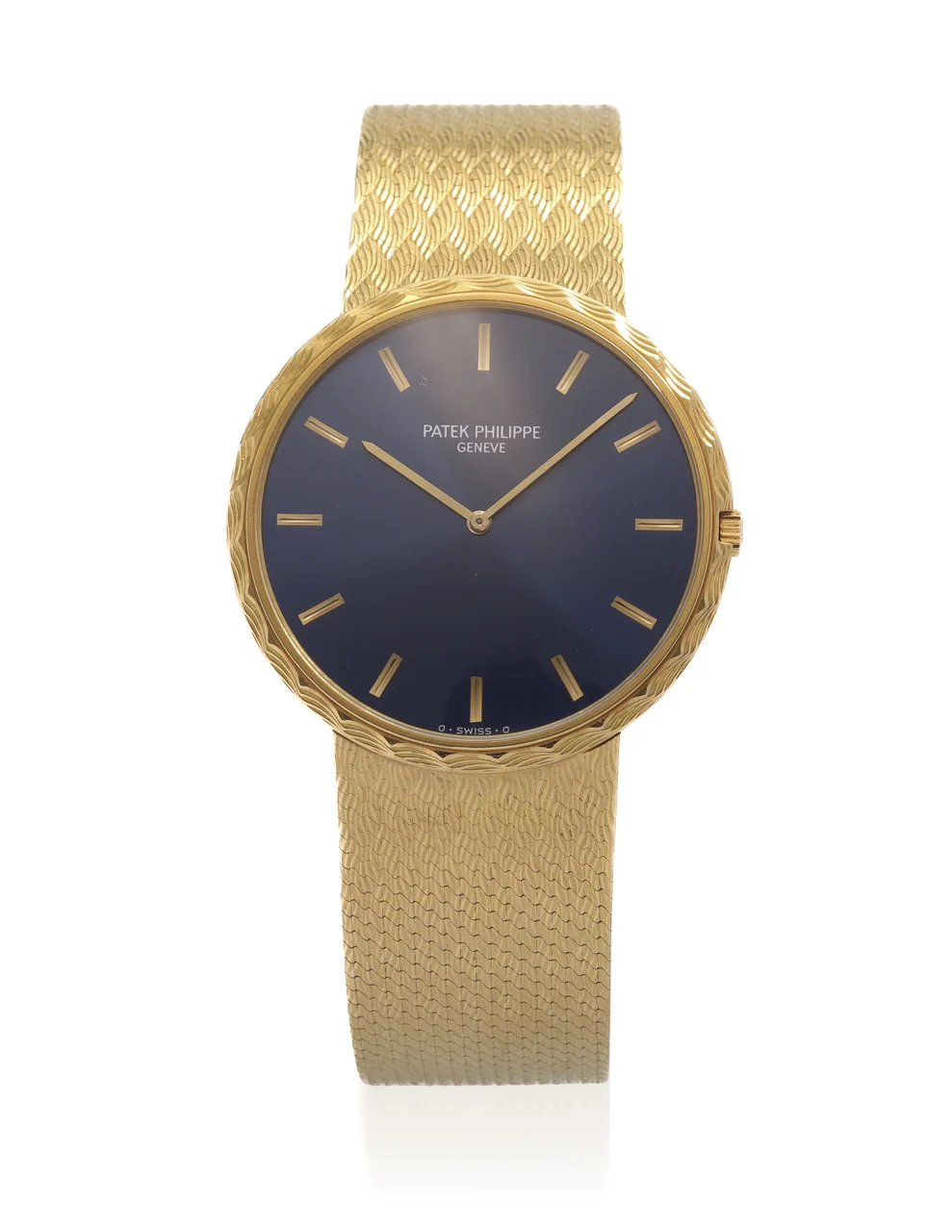 Patek Philippe PATEK PHILIPPE, REF. 3588-2, CALATRAVA BLUE DIAL, YELLOW GOLD kol saati