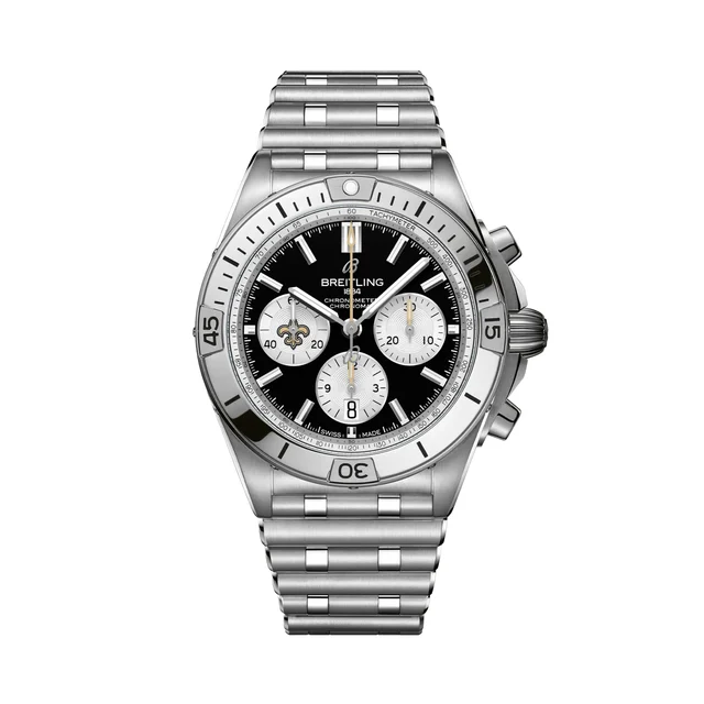 Breitling Chronomat B01 42 NFL New Orleans Saints Edition AB01342B1B4A1 kol saati