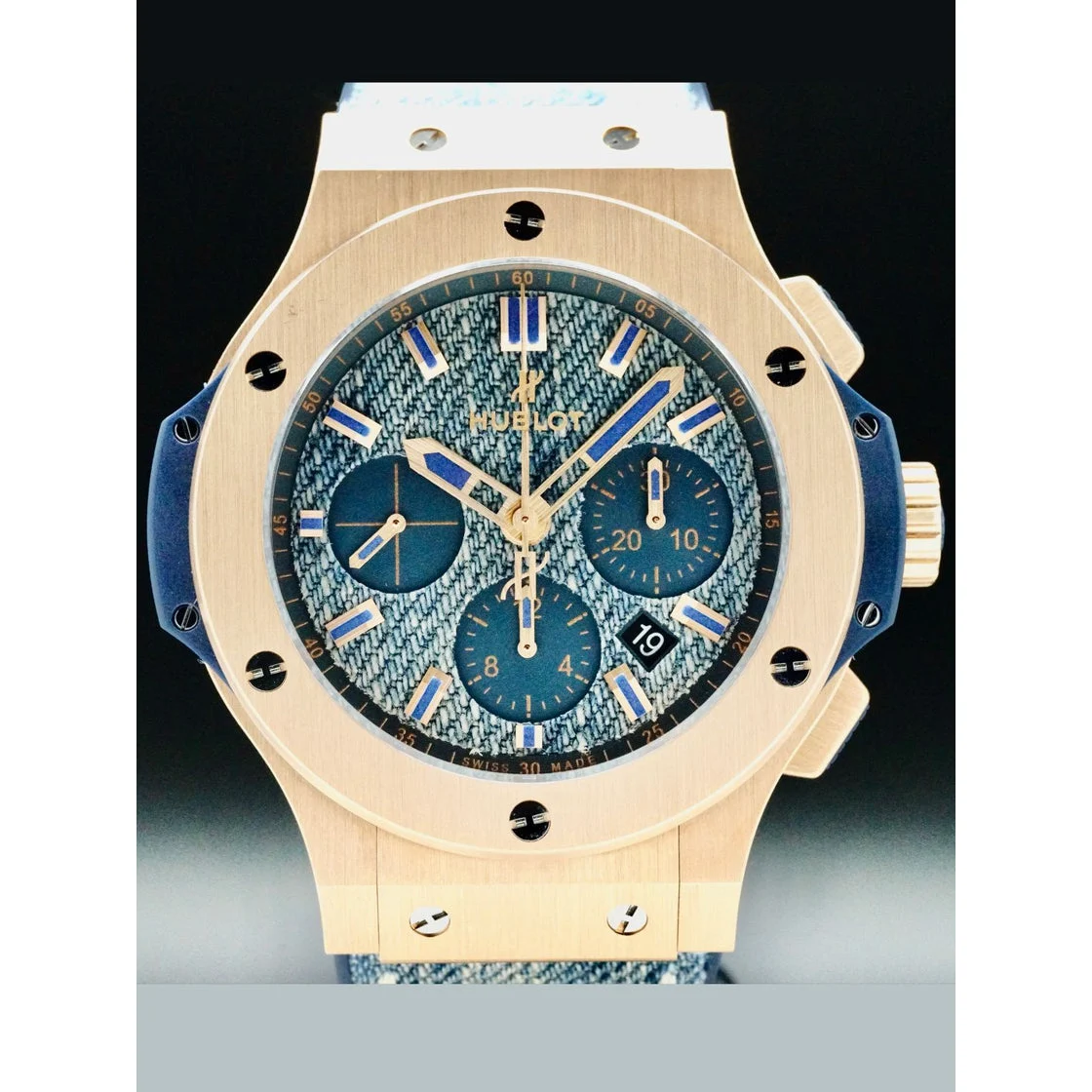 Hublot Big Bang Jeans Gold 301.PL.2780.NR.JEANS 210009N36508 44 mm kol saati