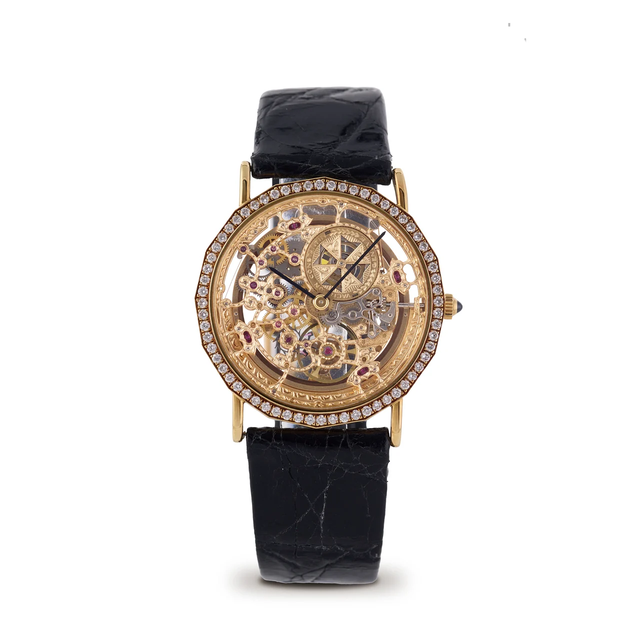 Vacheron Constantin VACHERON CONSTANTIN, REF. 43520, DIAMOND, SKELETONIZED, 18K YELLOW GOLD kol saati