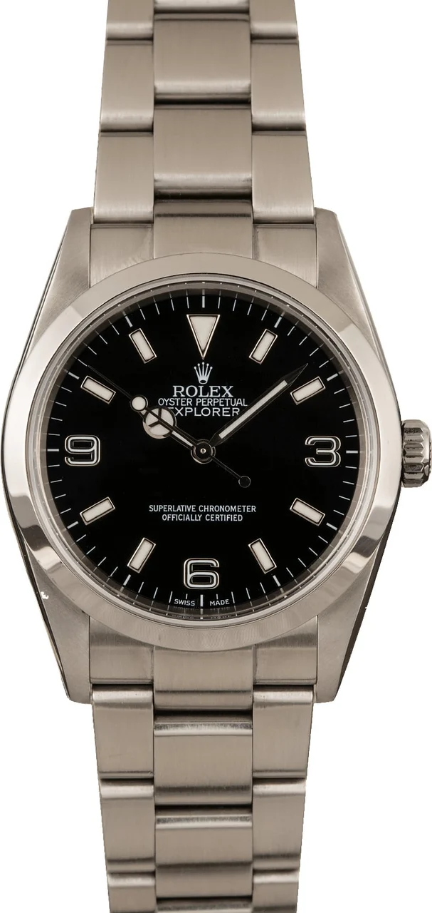 Rolex Explorer 114270 Black Arabic Dial T 114270BKASO kol saati