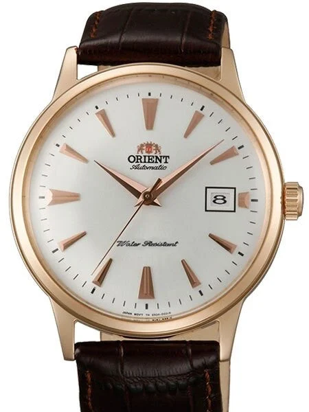 Orient Scratch and Dent - 2nd Generation Bambino Automatic Watch with Rose Goldtone Case a