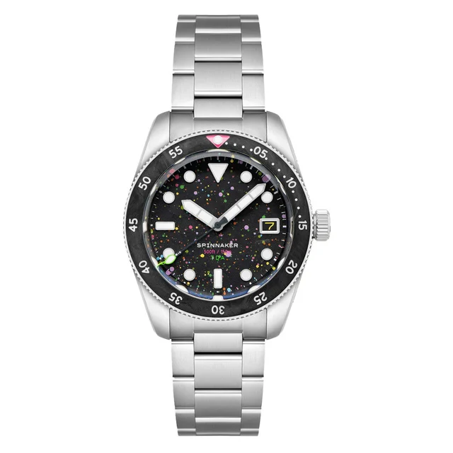 Spinnaker The Dial Artist LE Croft 39 Automatic Crimson Pink Watch #SP-5141-55 kol saati