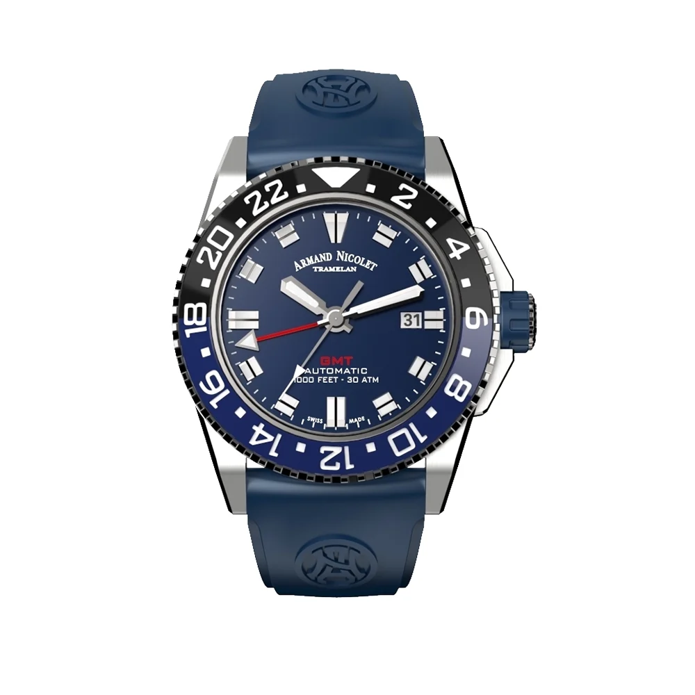 Armand Nicolet Armand Nicolet JS9 A486AGU-BU-GG4710U 44 mm kol saati