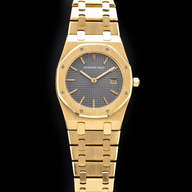 Audemars Piguet Royal Oak 18K Yellow Gold Grey Dial 210009N30585 kol saati