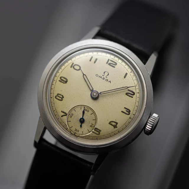 OMEGA Cal. 26.5 SOB T2, Men’s WW2 Era Vintage Watch, 1939 CK 2162, Cal. 26.5 SOB T2, Men’s
