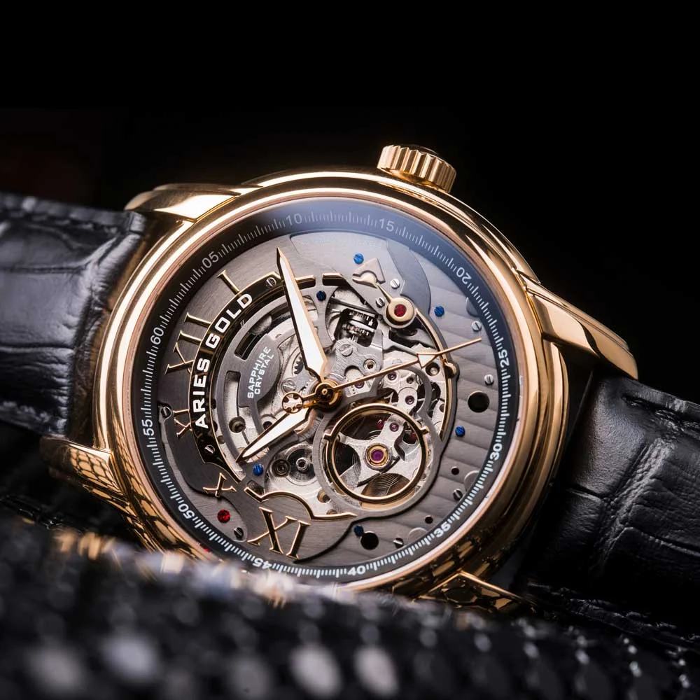 Aries Gold Aries Gold G 9005 G-BK 40 mm kol saati