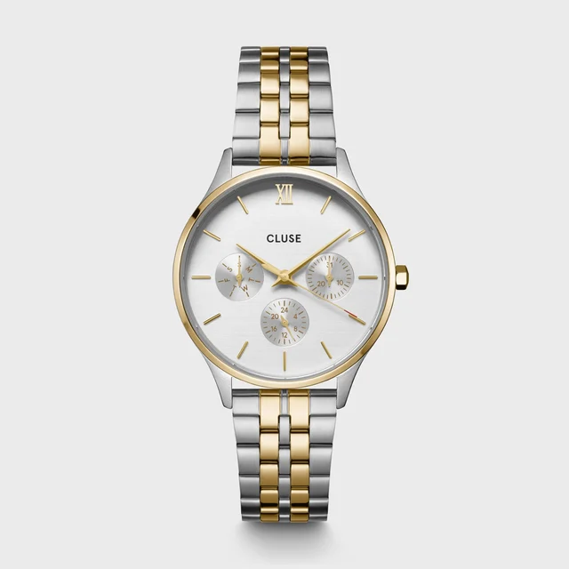 CLUSE Minuit Multifunction Watch Steel, Two-Tone CW10704 kol saati