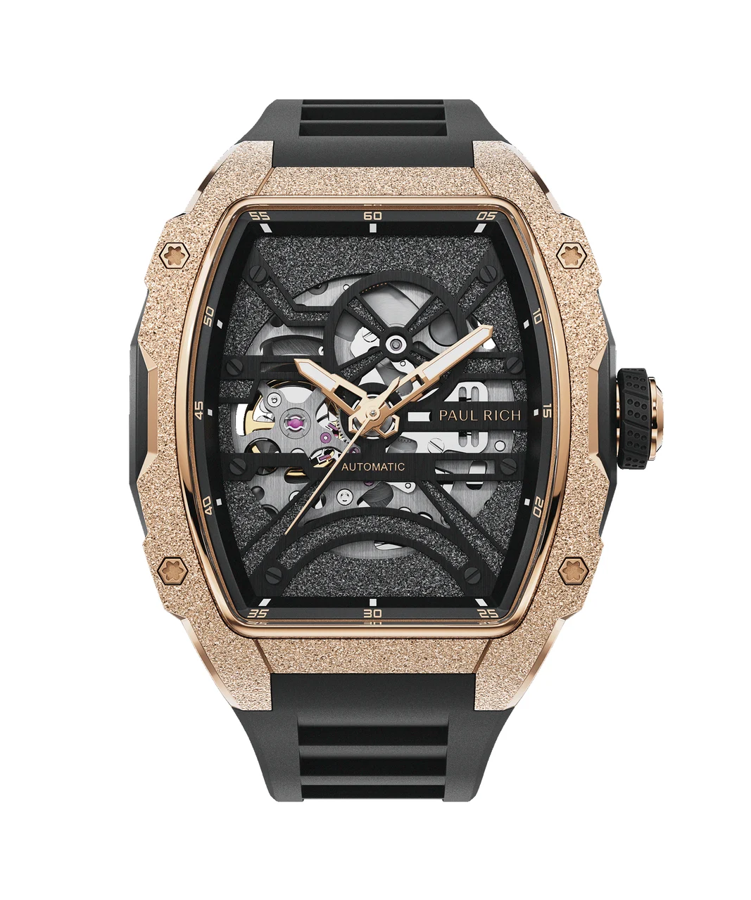 Paul Rich Astro Skeleton 5188Crosegoldblack 43 mm kol saati