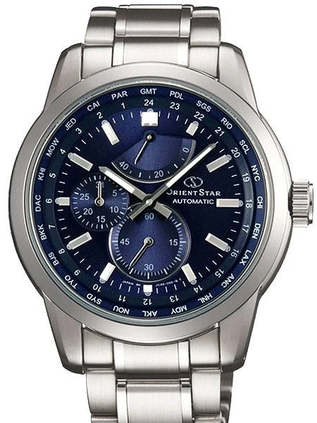 Orient Star Automatic World Time Watch, Power Reserve, AR Sapphire Crystal #JC00002D kol s