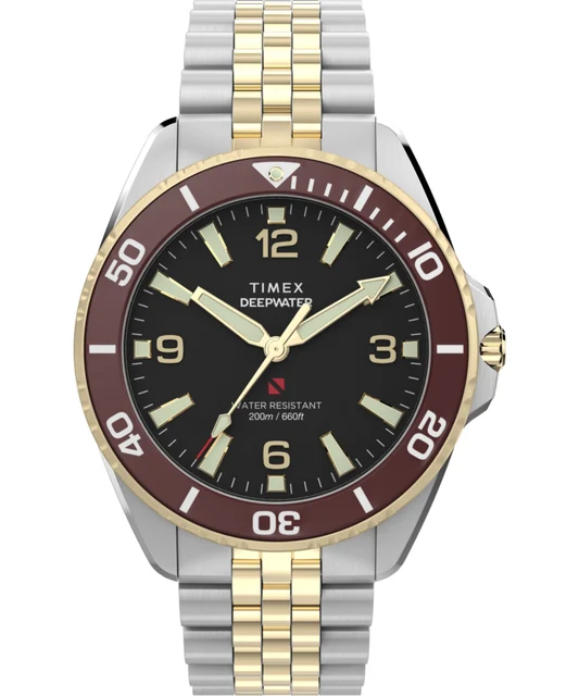 Timex Deepwater Arctic 40.5mm Stainless Steel Bracelet Watch TW2Y64700 kol saati